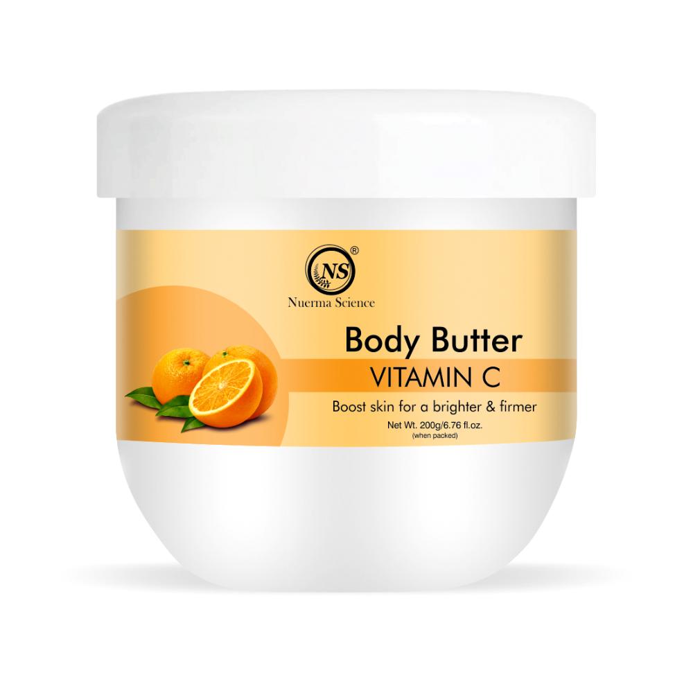 Vitamin C Body Butter Cream with Butters & Vitamin C for Buttery Skin Tone