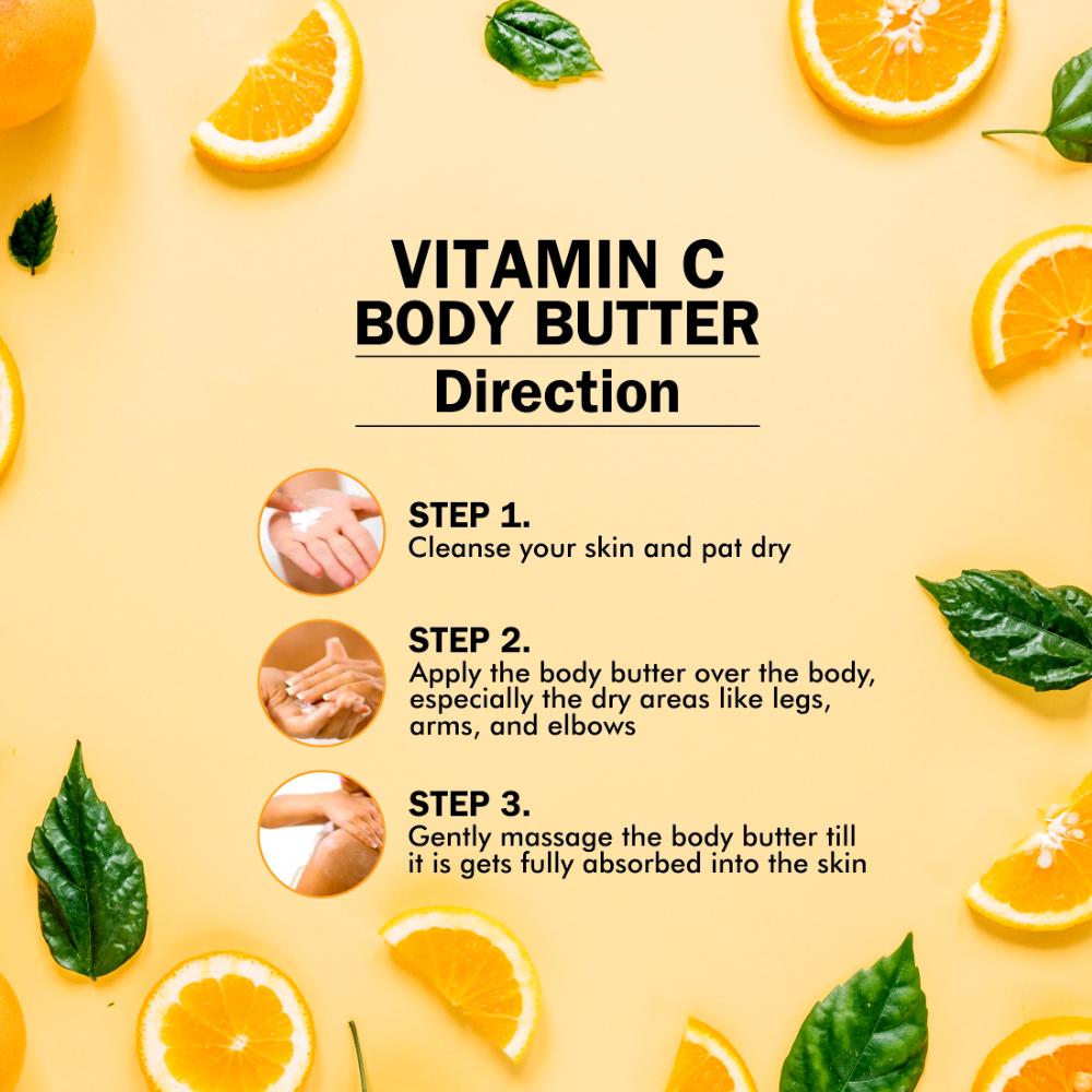 Vitamin C Body Butter Cream with Butters & Vitamin C for Buttery Skin Tone
