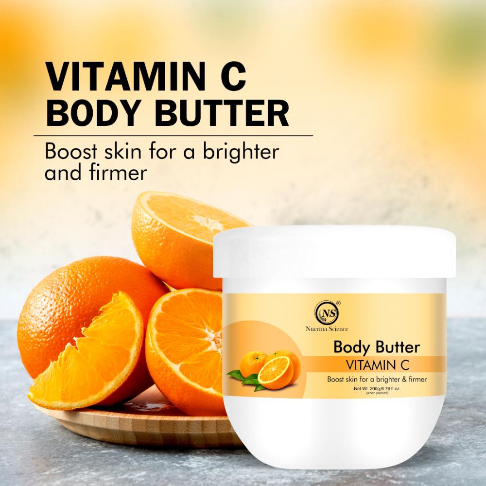Vitamin C Body Butter Cream with Butters & Vitamin C for Buttery Skin Tone