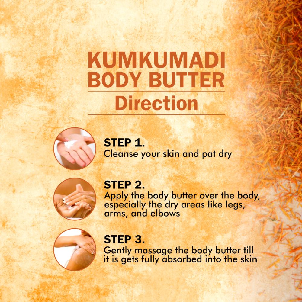 Kumkumadi Body Butter with Shea Butter for Soft, Plumping & Lightening Skin