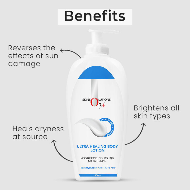 Ultra Healing Brightening Body Lotion Moisturiser With Hyaluronic Acid & Aloe Vera