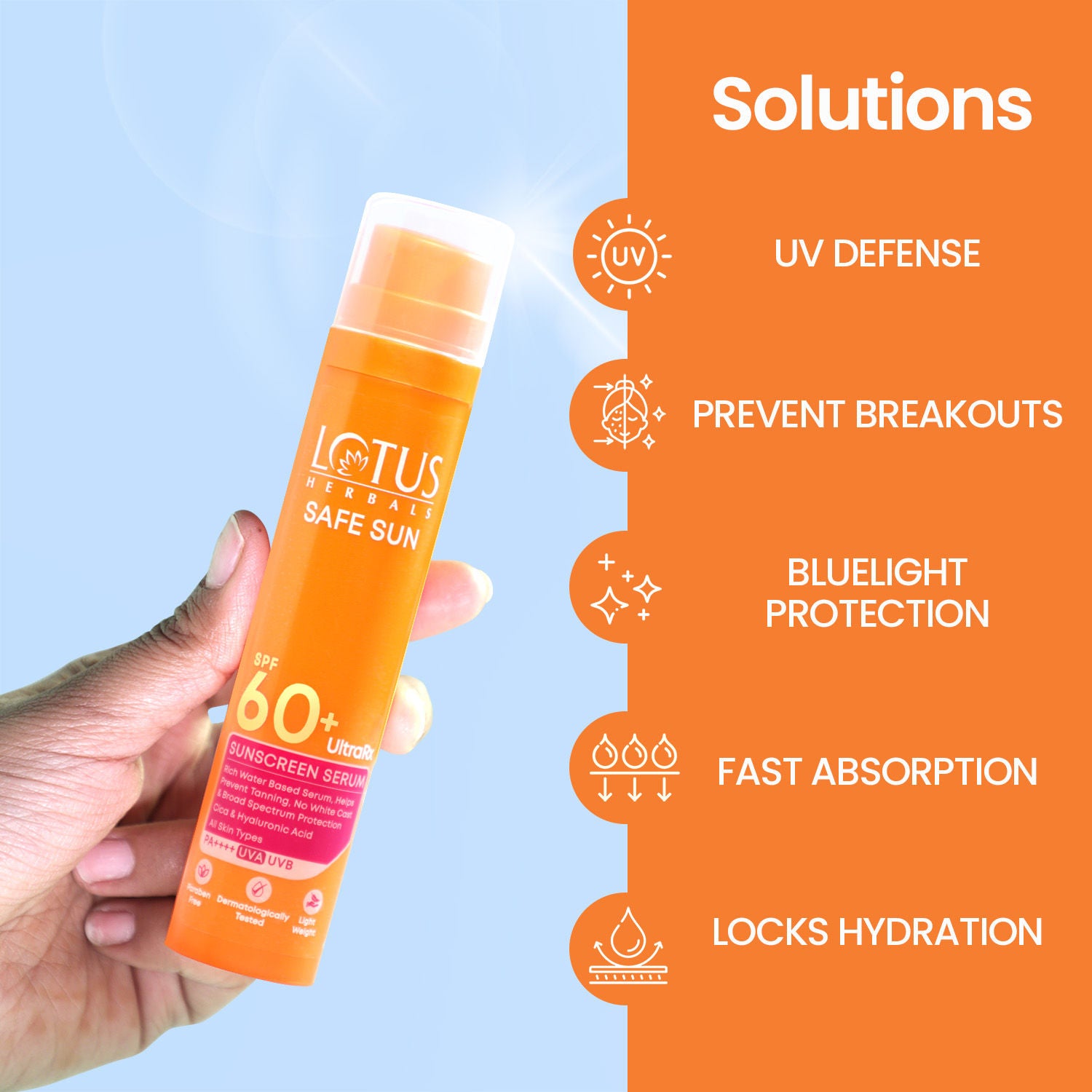 Ultrarx Sunscreen Serum SPF 60+ PA++++ In Vivo & Dermatologically Tested