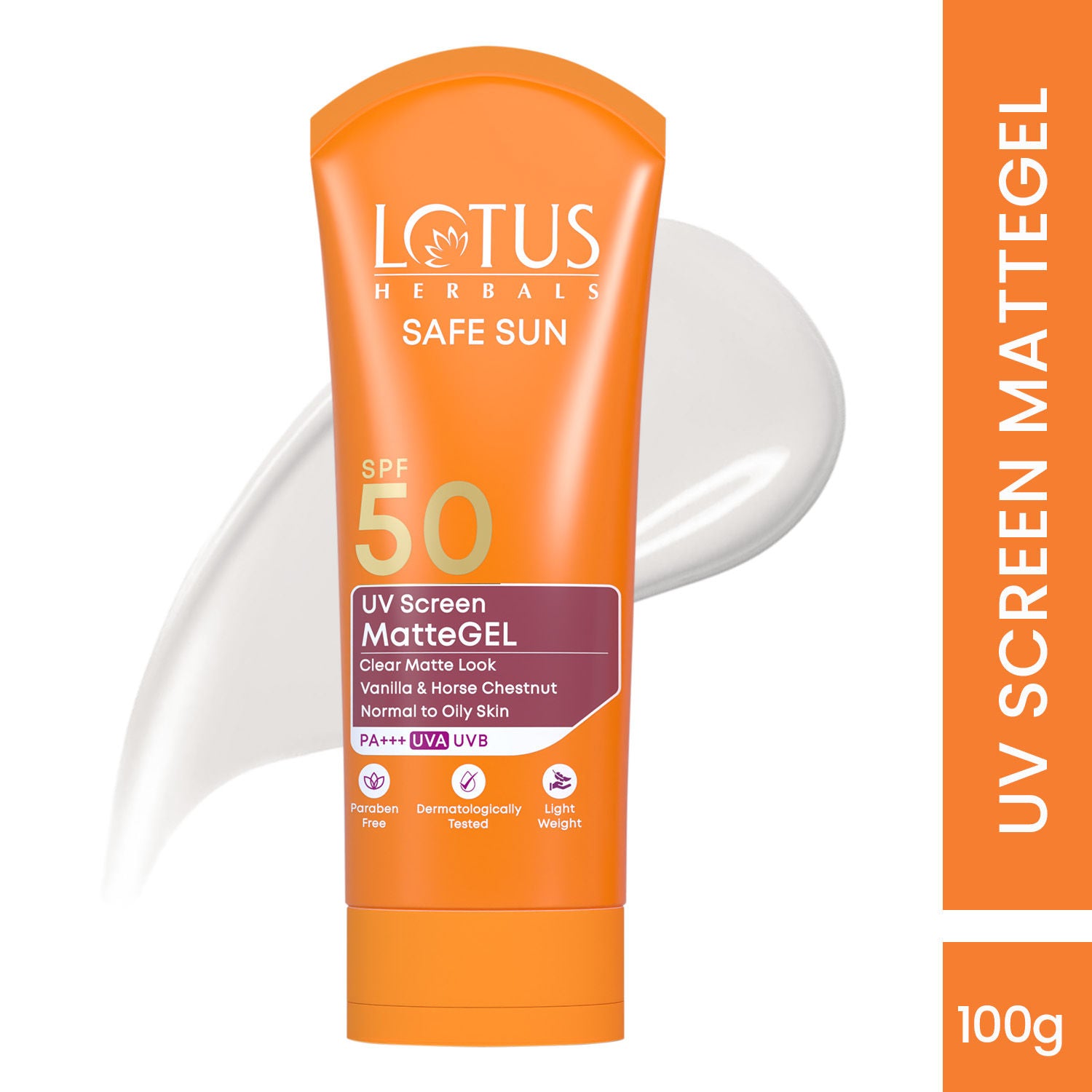 SafeSun UV Screen Matte Gel Sunscreen SPF 50 PA+++ With Lightweight And No WhiteCast