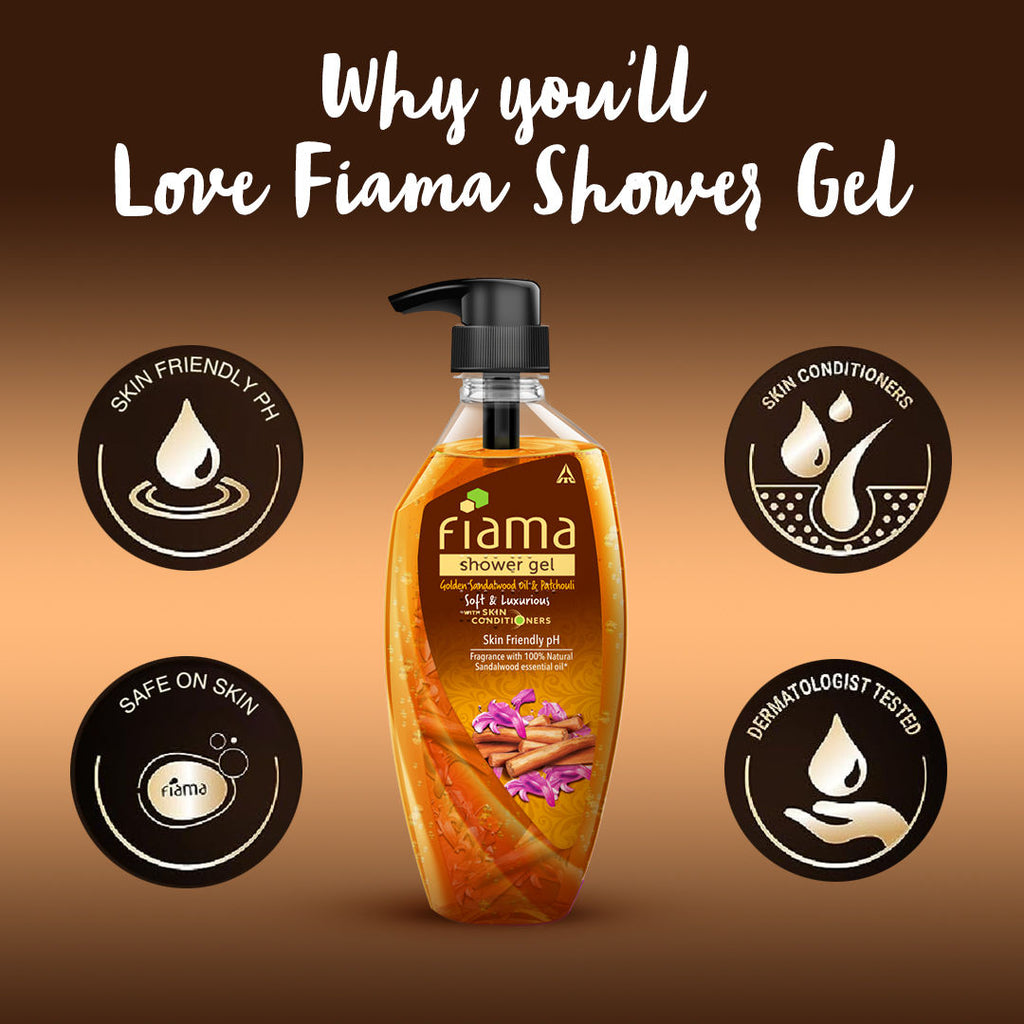 Golden Sandalwood Oil And Patchouli Shower Gel