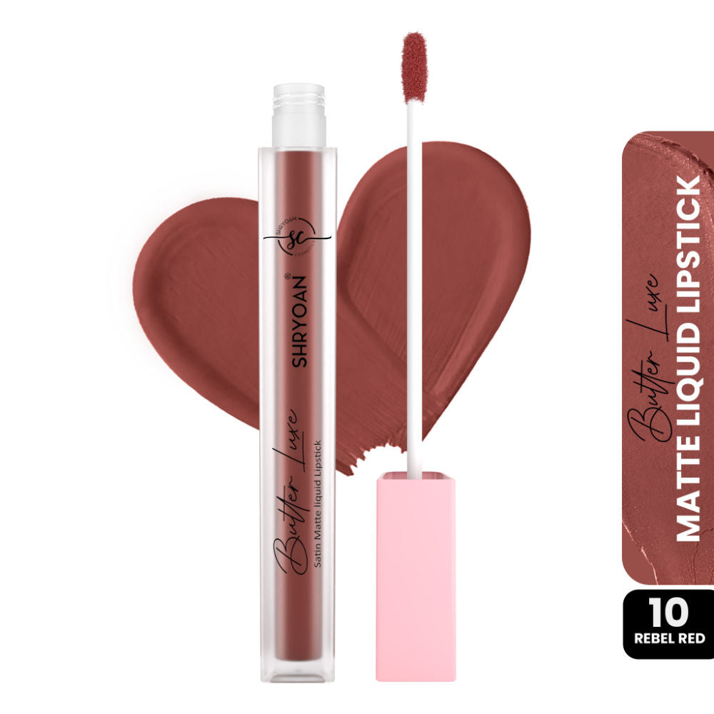 Butter Luxe Satin Matte Liquid Lipstick - Rebel Red 10