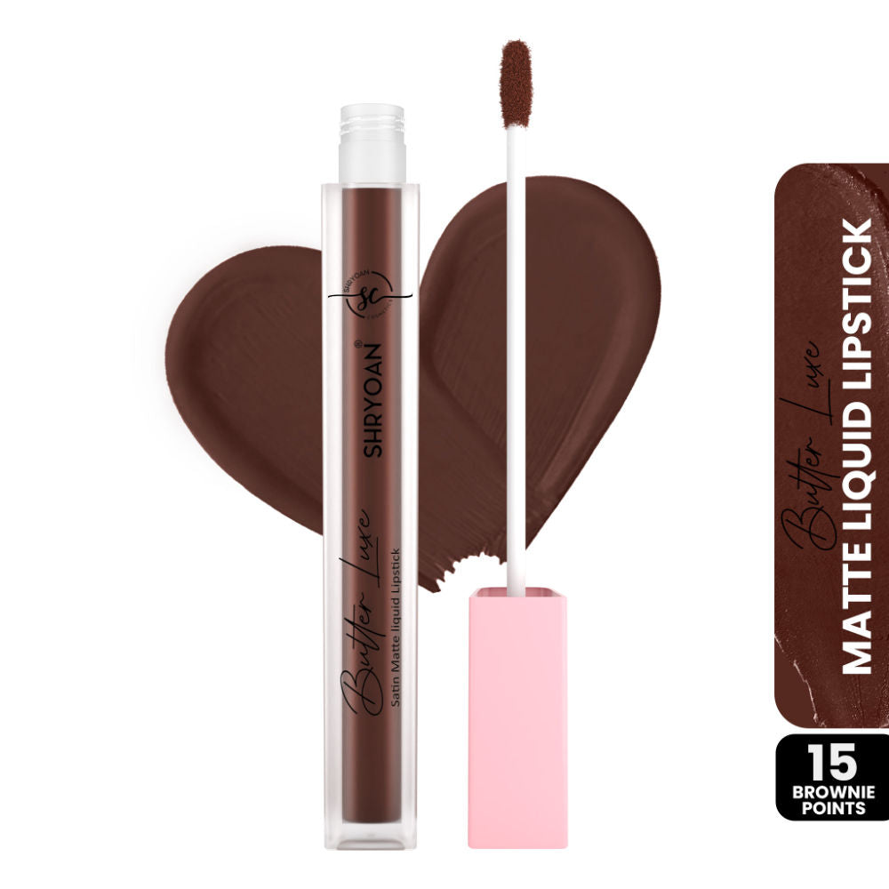 Butter Luxe Satin Matte Liquid Lipstick - Brownie Points 15