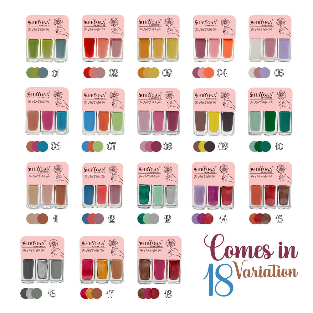 Long Lasting Gel Nail Polish Trio