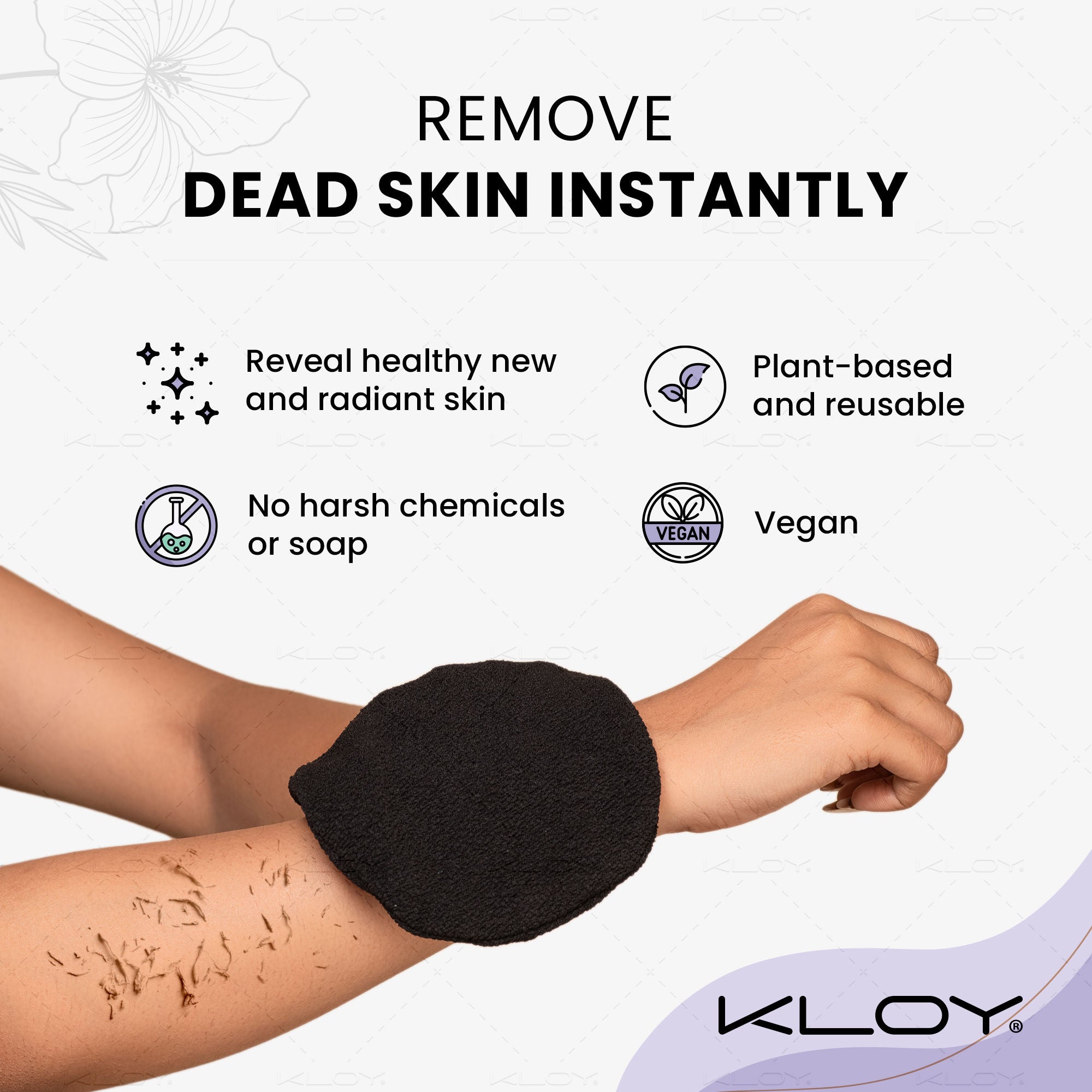 Korean Style Bath Mitt for Exfoliation & Body Cleanser