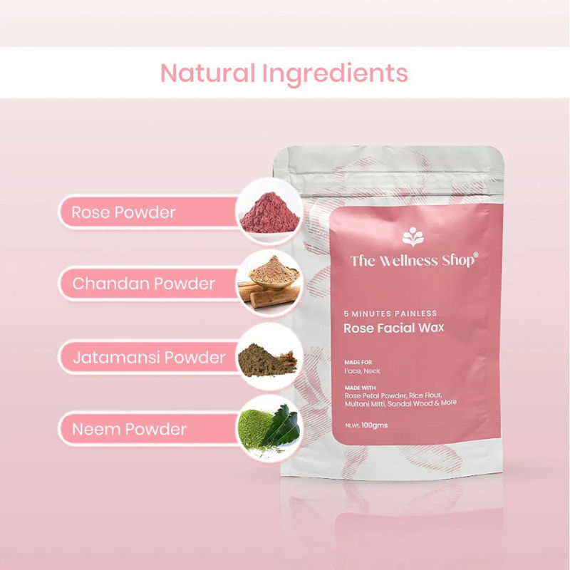 Rose Facial Wax Powder