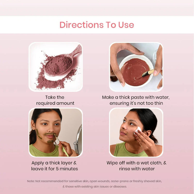 Rose Facial Wax Powder