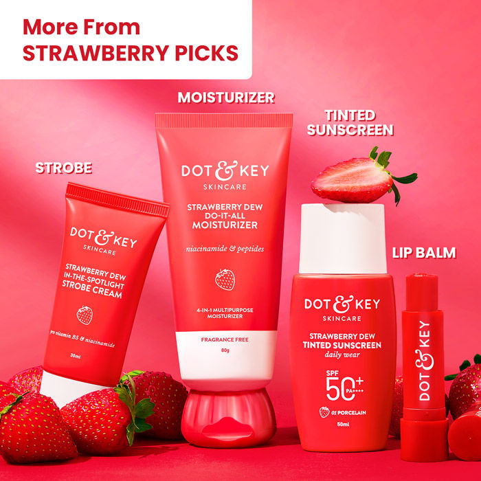 Strawberry Dew Sunscreen Stick In-Vivo Tested SPF 50+ PA++++, Makeup Friendly
