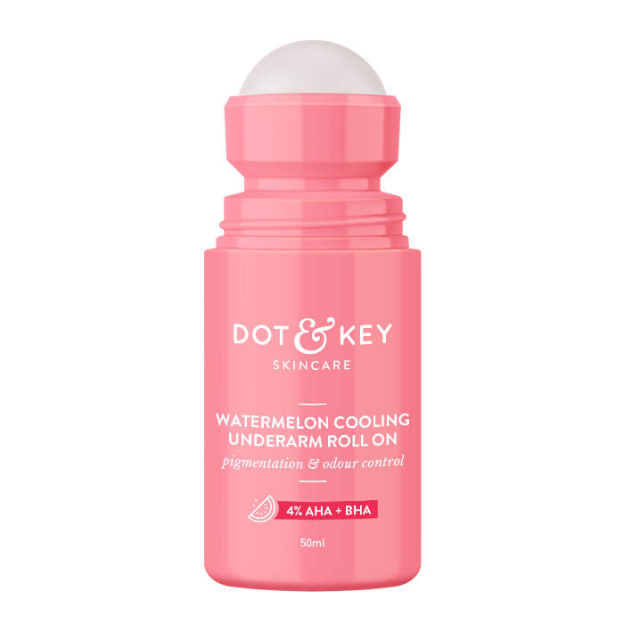 Watermelon Cooling Underarm Roll On, Pigmentation & Odour Control, With 4% AHA & BHA