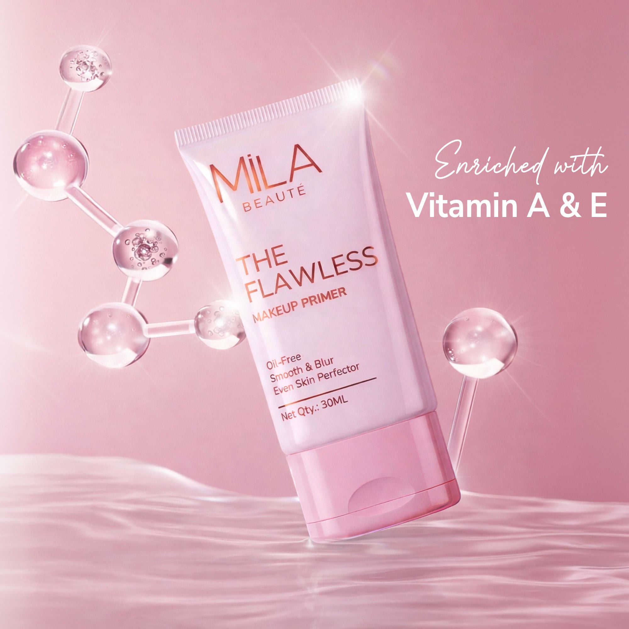 The Flawless Oil Free Makeup Primer Smoothens and Blurs Pores
