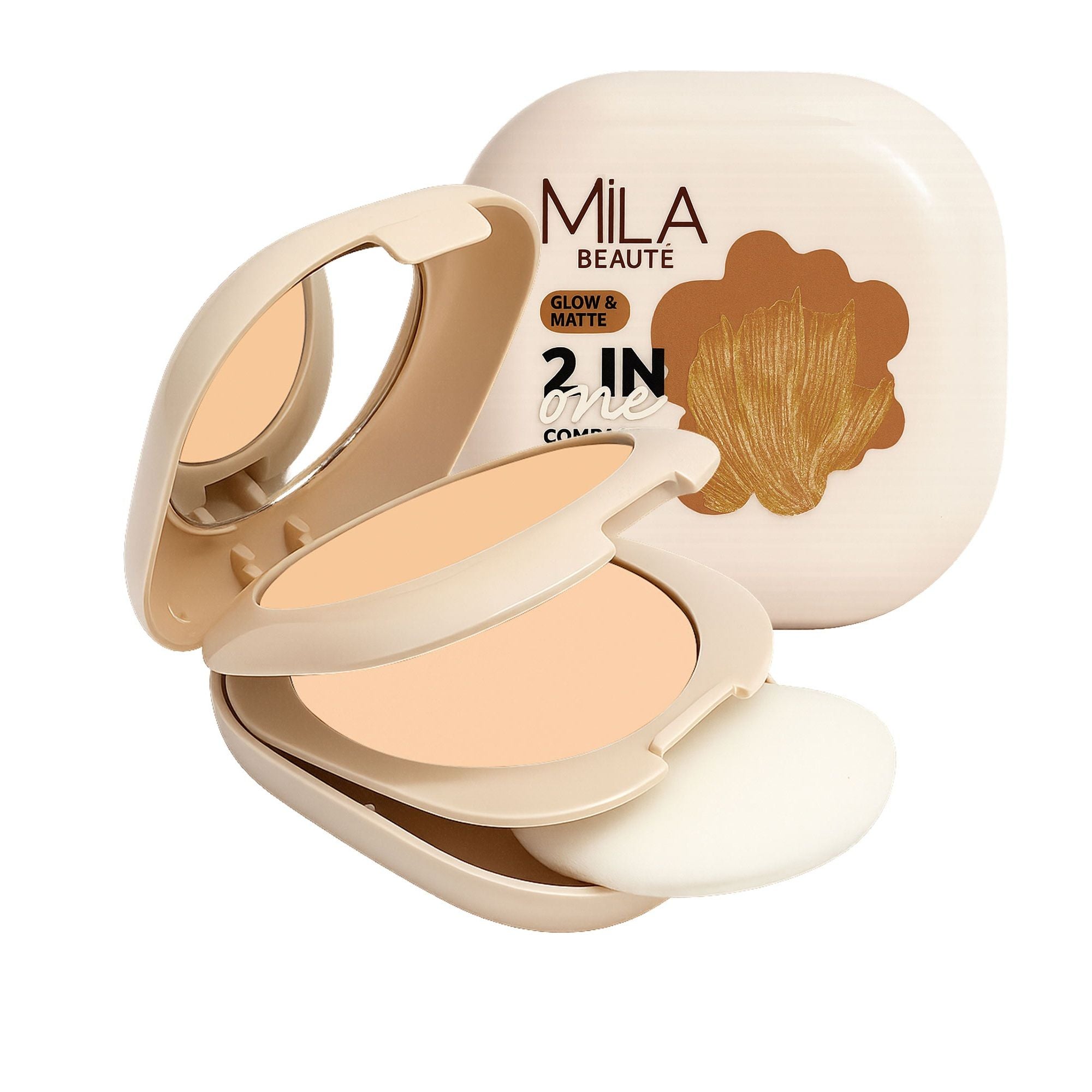 Mila Beaute Glow & Matte 2-in-1 Compact With SPF 15
