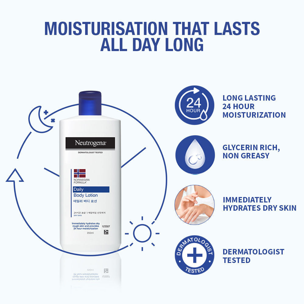 Norwegian Formula Daily Moisturizing Body Lotion for Dry Skin