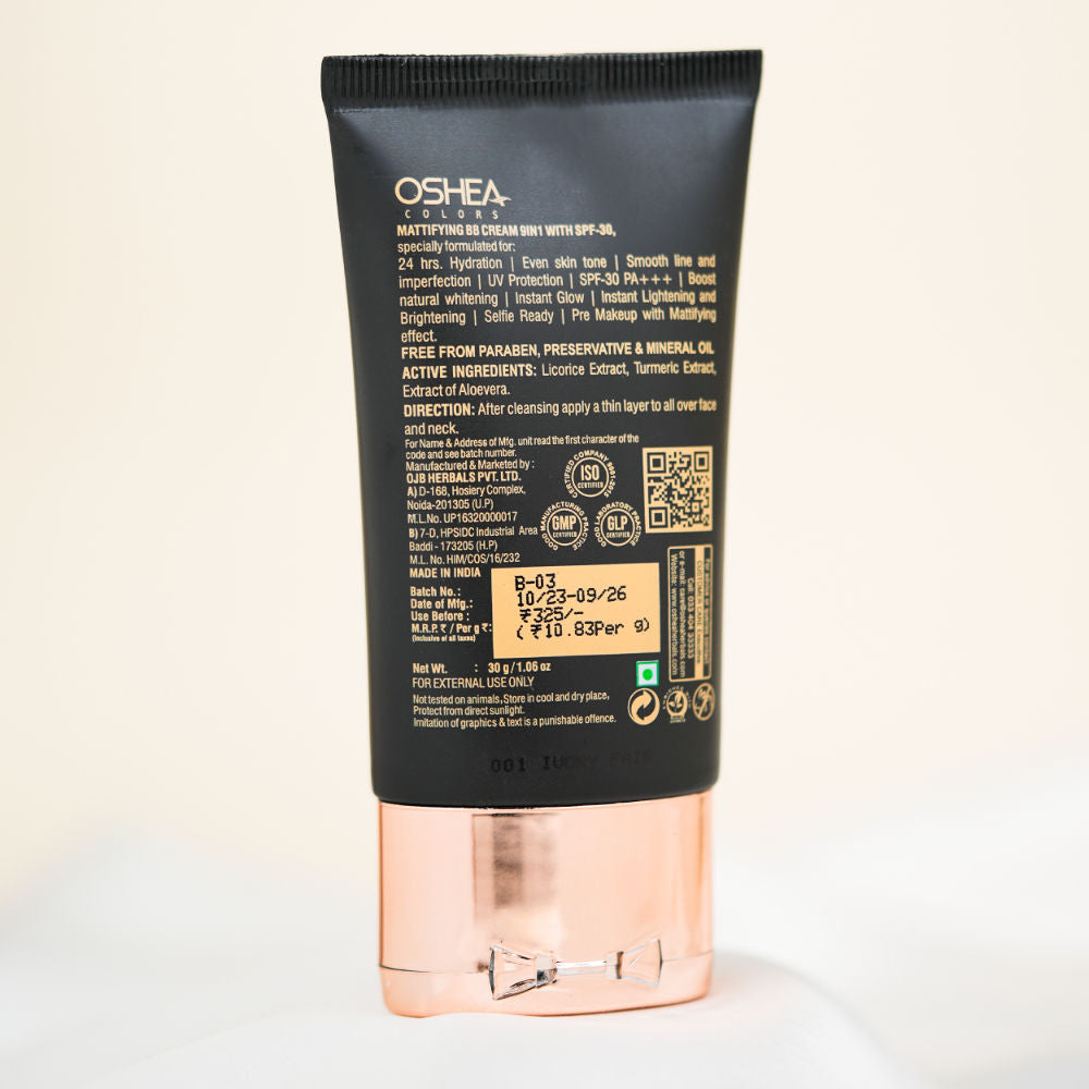 9-In-1 Mattifying Instant Glow BB Cream - 001 Ivory Fair