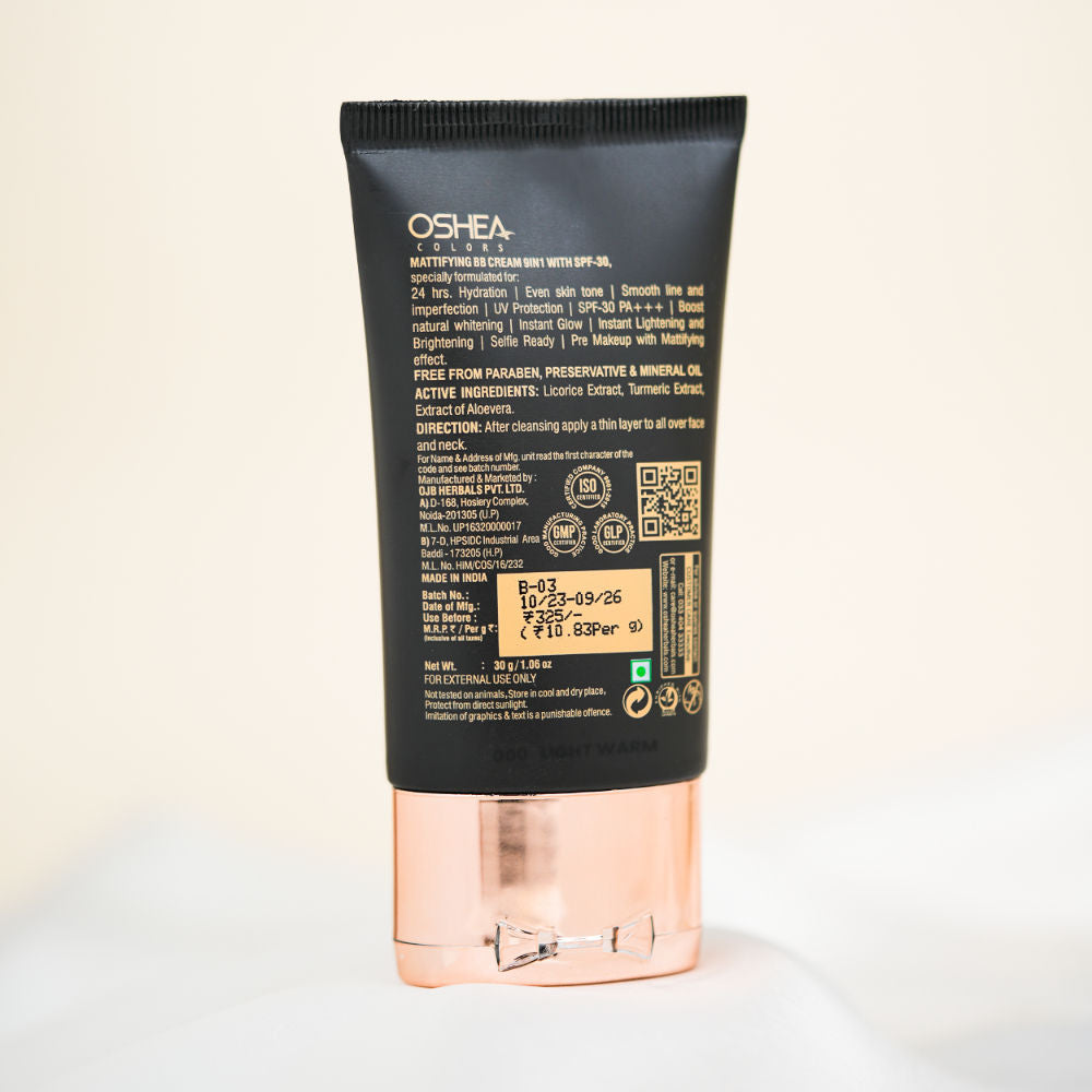9 In 1 Mattifying BB Cream - 000 Light Warm