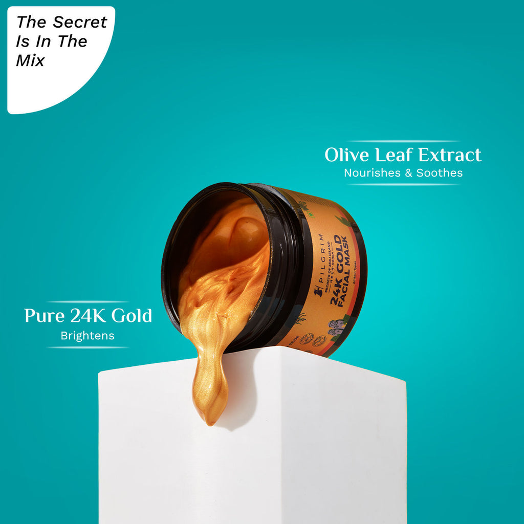 24K Gold Facial Mask for Glowing & Radiant Skin Depigmentation
