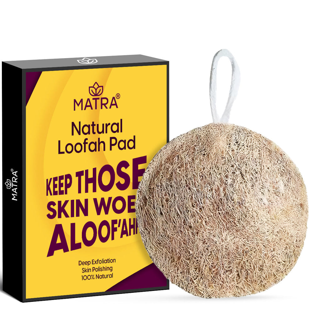 100% Natural Bath Loofah Body Scrubber Sponge Pad for Exfoliating & Dead Skin Removal