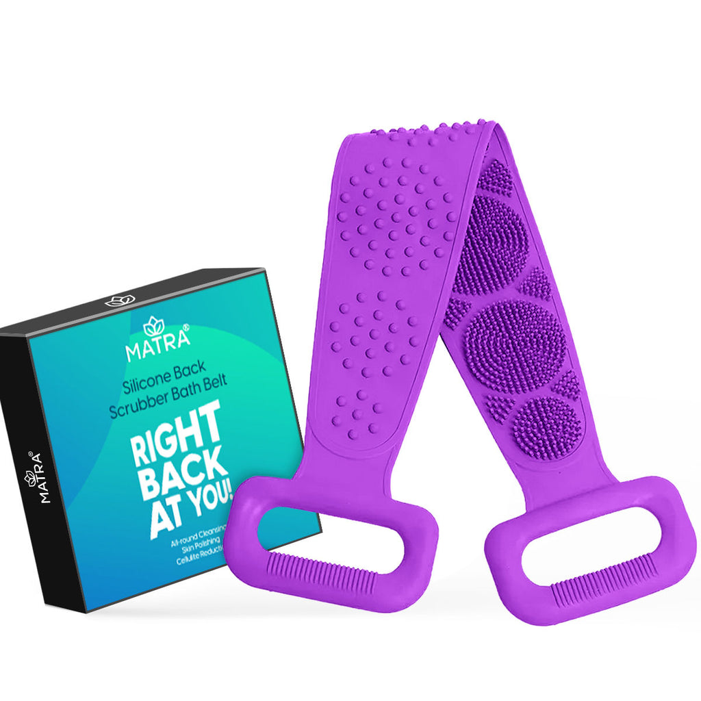 Professional Silicone Body Back Scrubber Belt Exfoliating Bath Brush