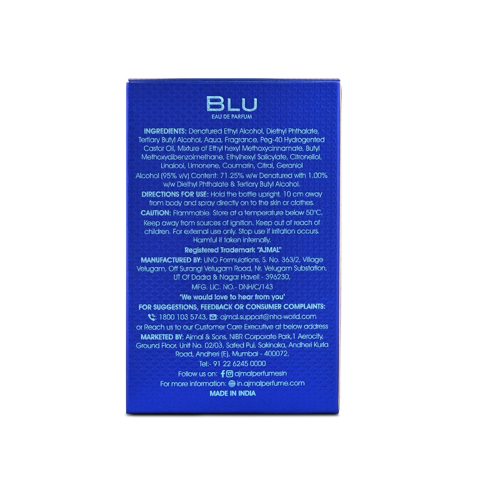 Blu Perfume For Men