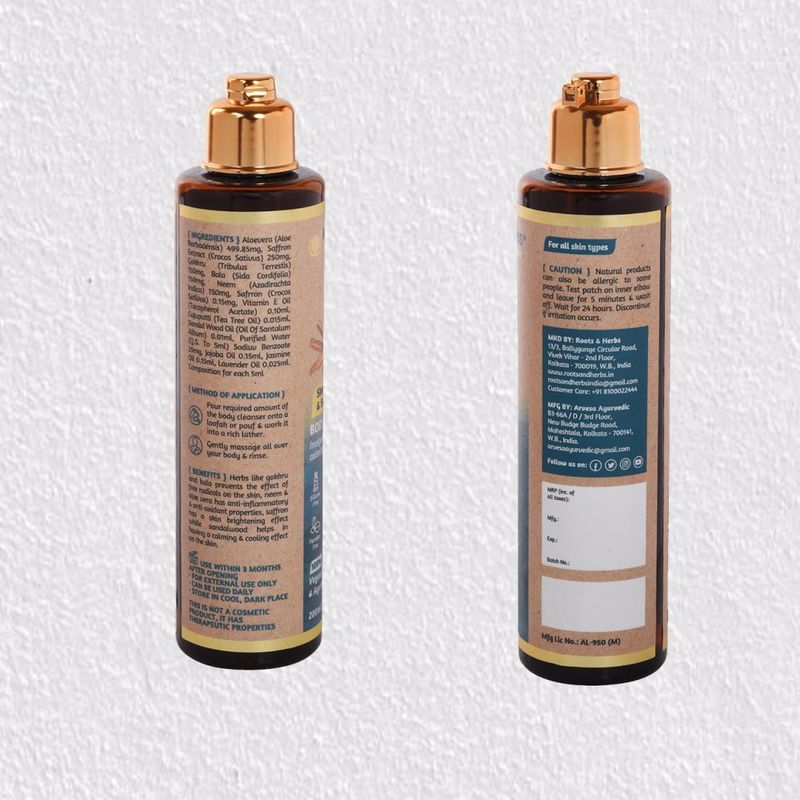 Shvet Chandan & Saffron Body Cleanser