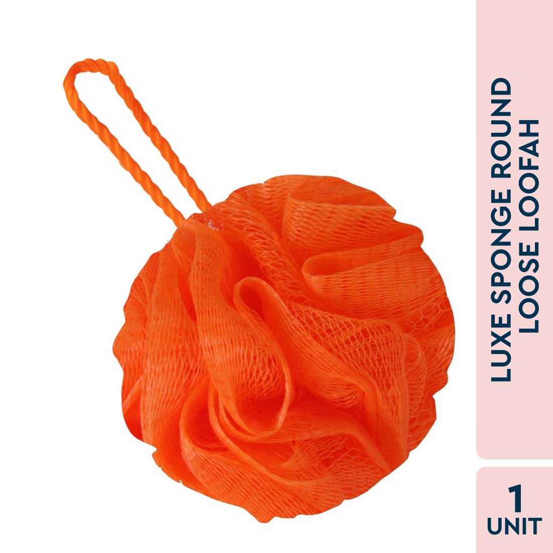 Plastic Bath Sponge Round Loose Loofah - Color May Vary