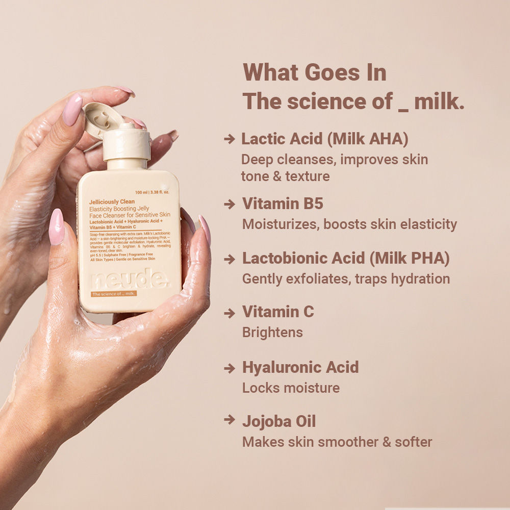 Milk-Jelly Hydrating Face Cleansing Gel
