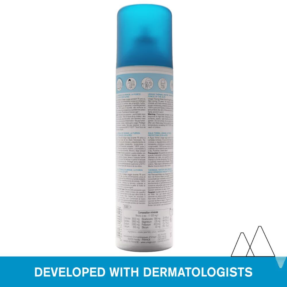 Thermal Water With Active Mineral Composition, Hydration & Moisturization For All Skin Types