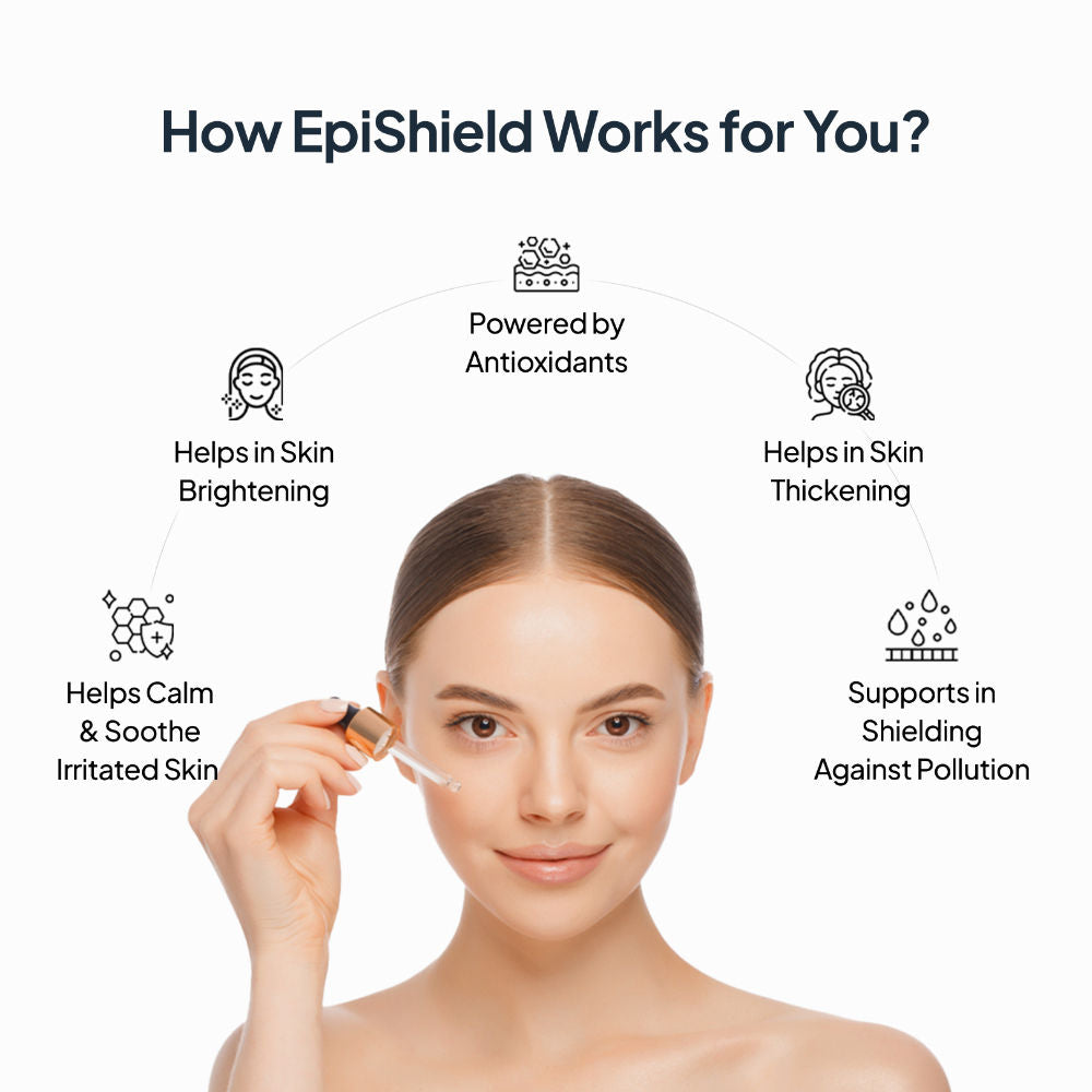 EpiShield Day Serum Vitamin C Hyaluronic Acid Sun Protection Skin Hydration