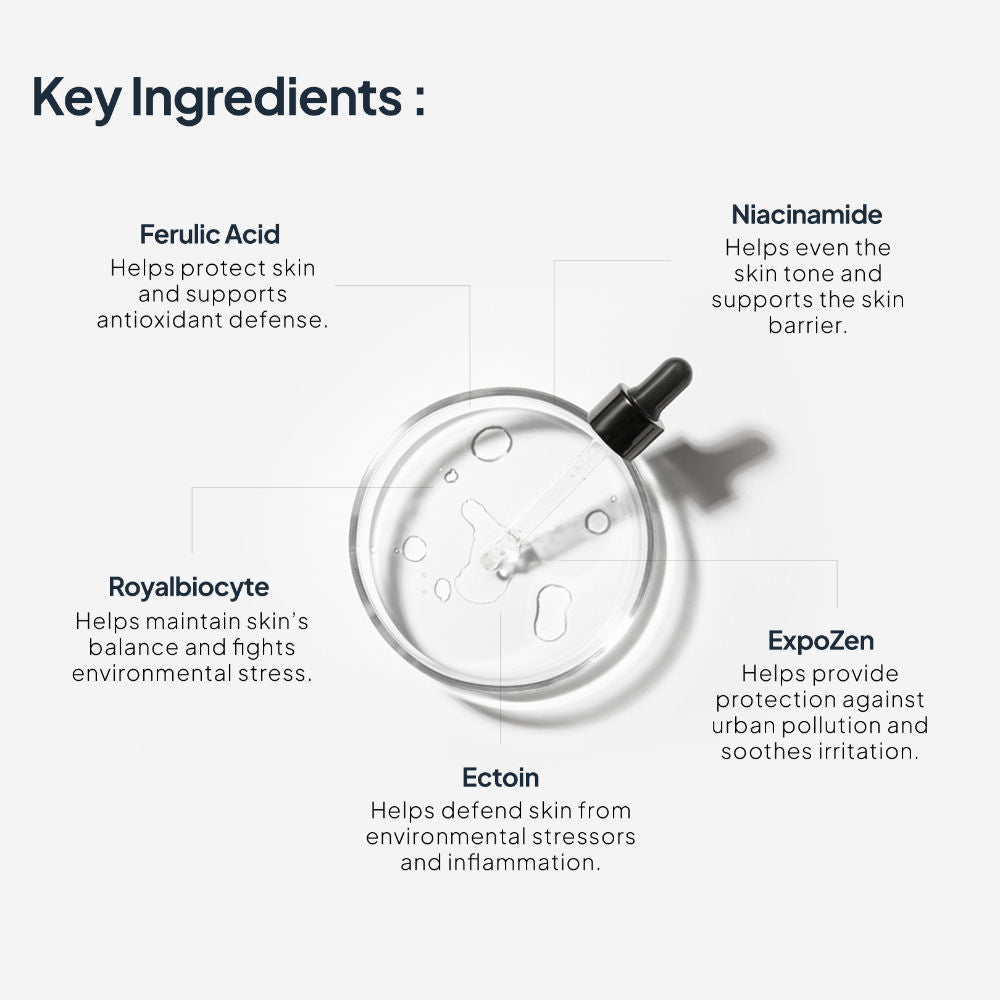 EpiShield Day Serum Vitamin C Hyaluronic Acid Sun Protection Skin Hydration