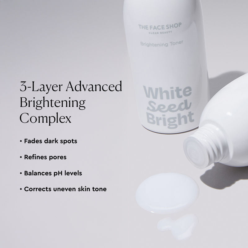 White Seed Brightening Toner Korean With Niacinamide For Dullness & Pores