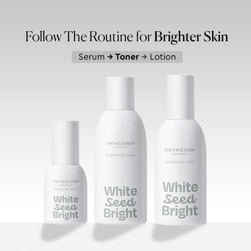 White Seed Brightening Toner Korean With Niacinamide For Dullness & Pores