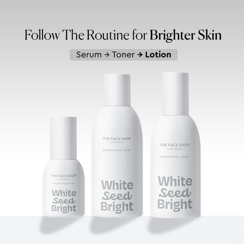 White Seed Brightening Lotion - Korean Moisturizer With Niacinamide for Even Skin Tone