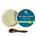 Tea Tree And Lemon Anti Bacterial Foot Scrub With Jojoba Oil - For Feet Nourishment