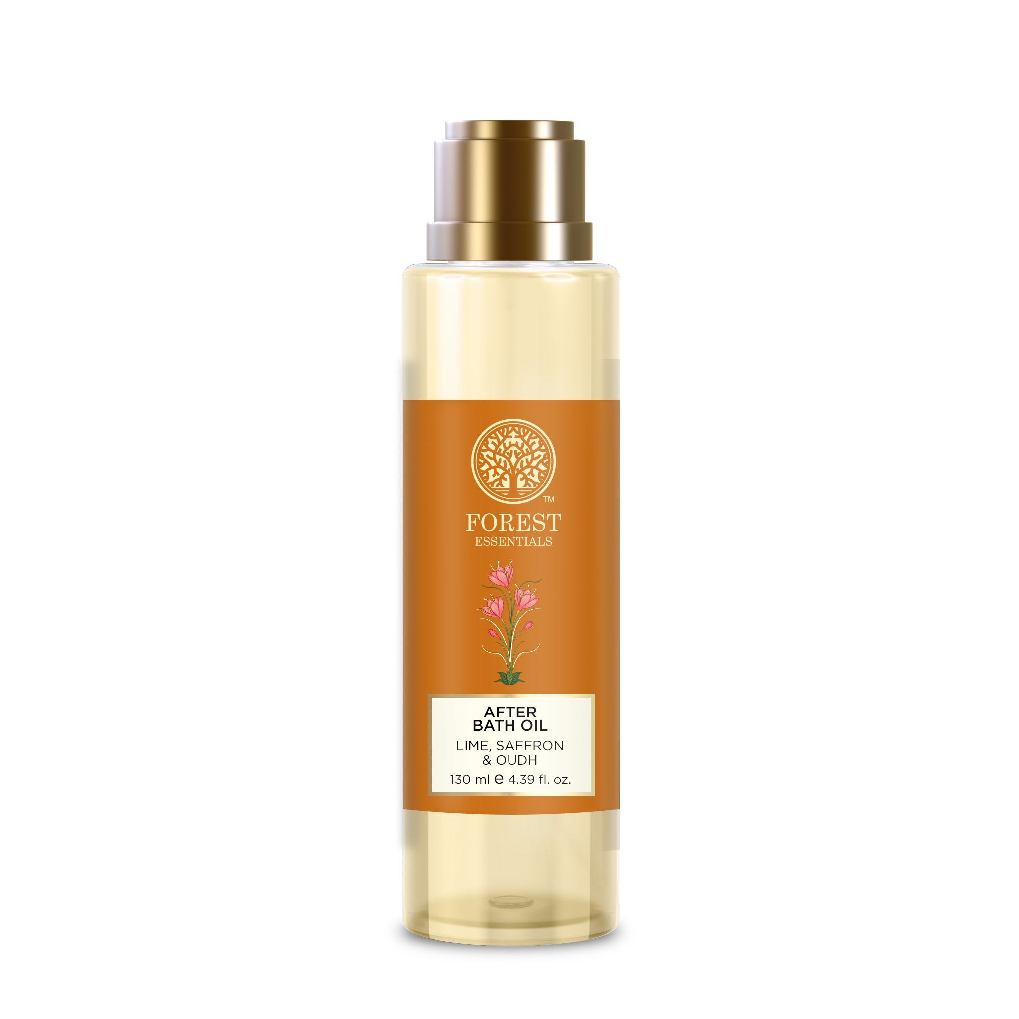 Lime Saffron & Oudh Natural After Bath Oil - 130ml