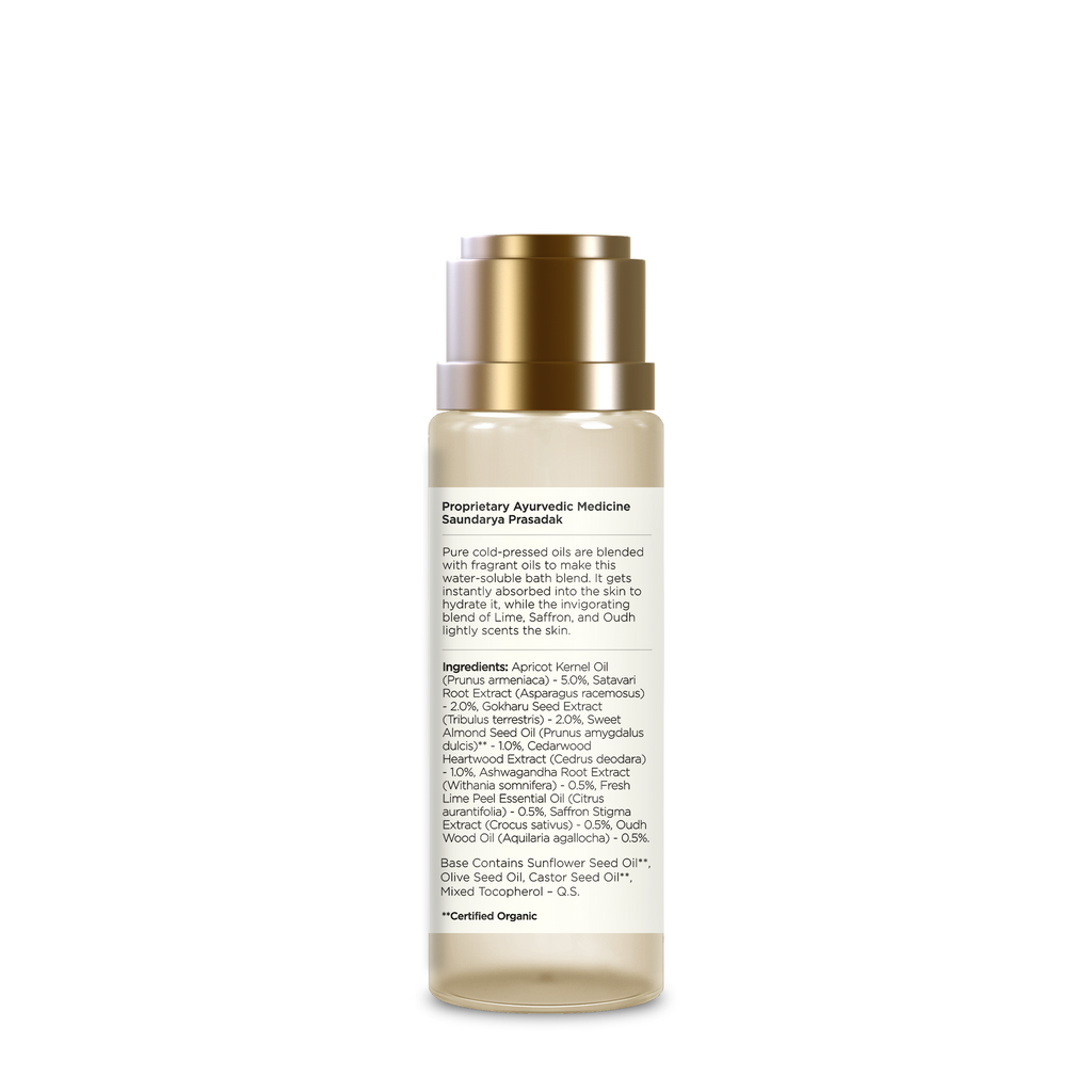 Lime Saffron & Oudh Natural After Bath Oil