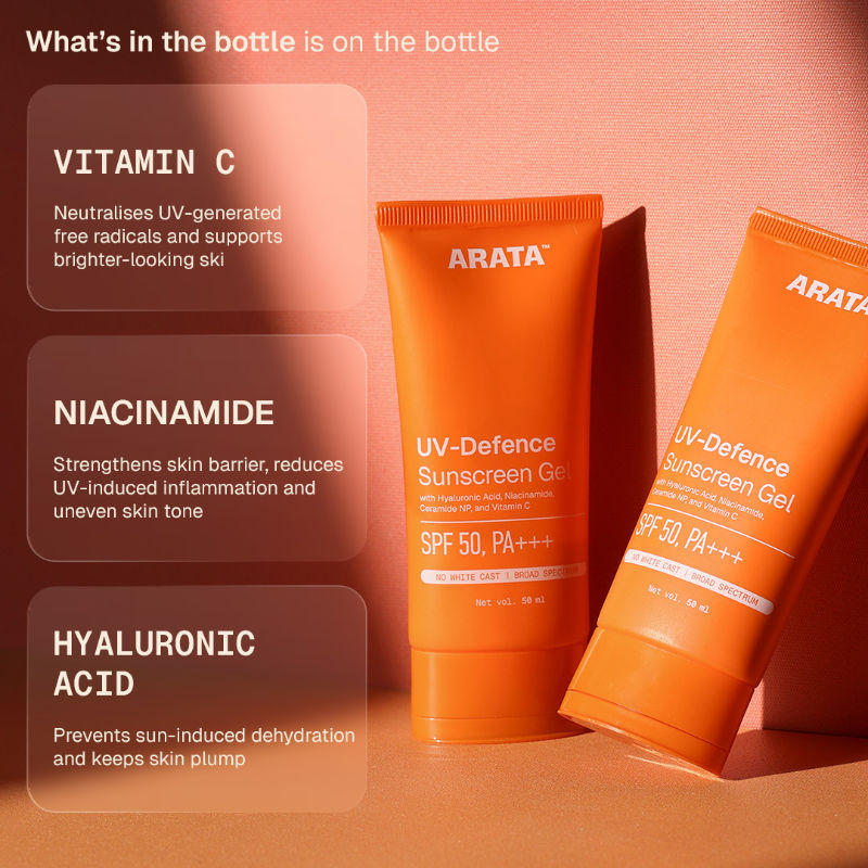Sunscreen SPF 50+ PA+++ Sunscreen Gel | No White Cast, Non Sticky, Broad Spectrum