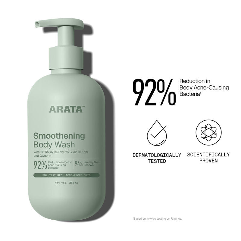 1% Salicylic Acid Daily Body Wash Exfoliates Clears Back Acne & Improves Strawberry Skin