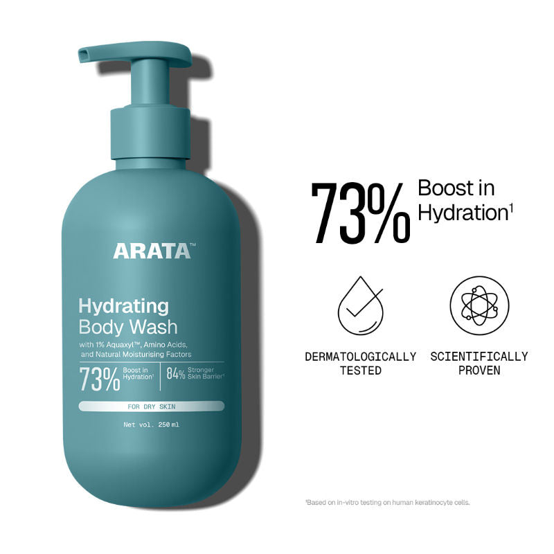 Moisturising Body Wash for Dry Skin with Shea Butter & Glycerine, Protects Skin Barrier