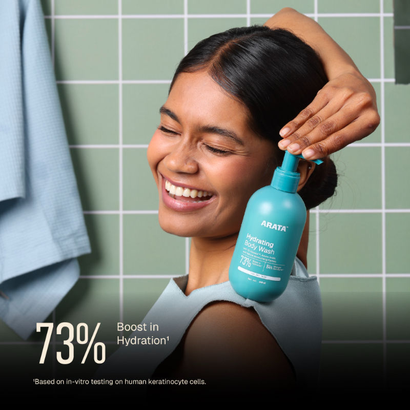 Moisturising Body Wash for Dry Skin with Shea Butter & Glycerine, Protects Skin Barrier