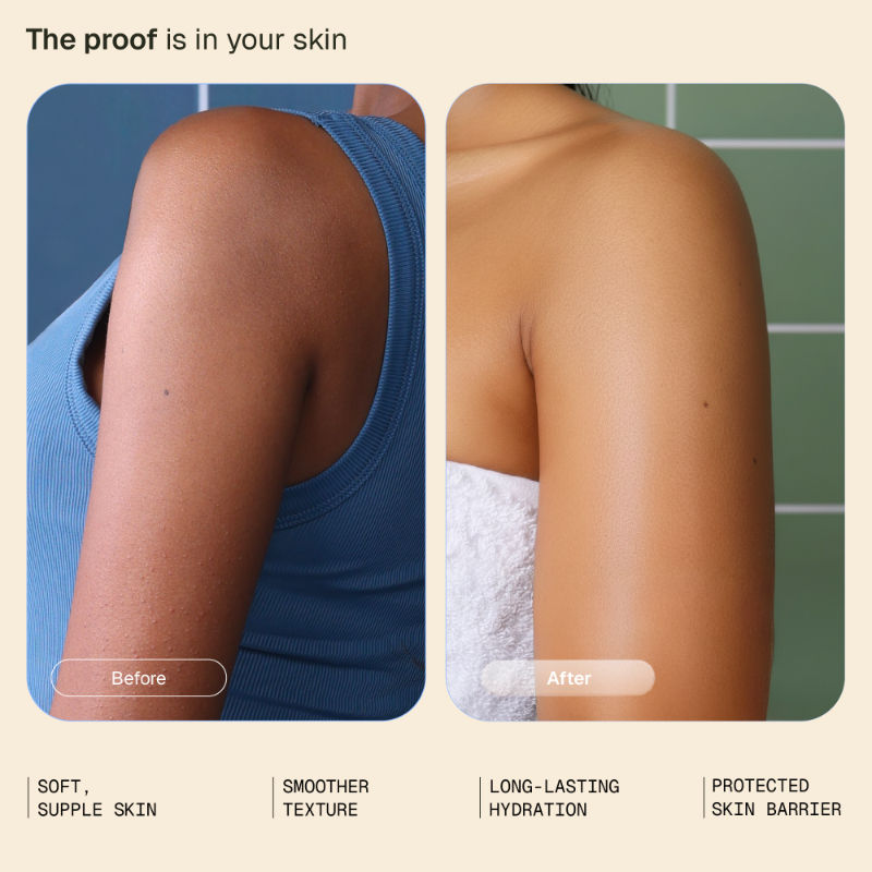 Moisturising Body Wash for Dry Skin with Shea Butter & Glycerine, Protects Skin Barrier