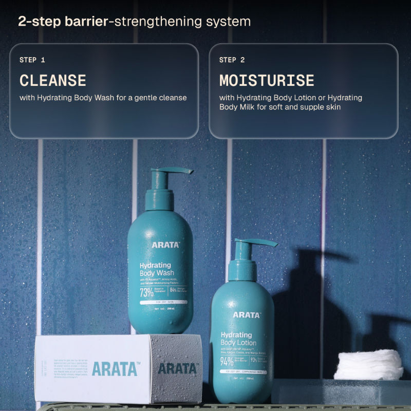 Moisturising Body Wash for Dry Skin with Shea Butter & Glycerine, Protects Skin Barrier