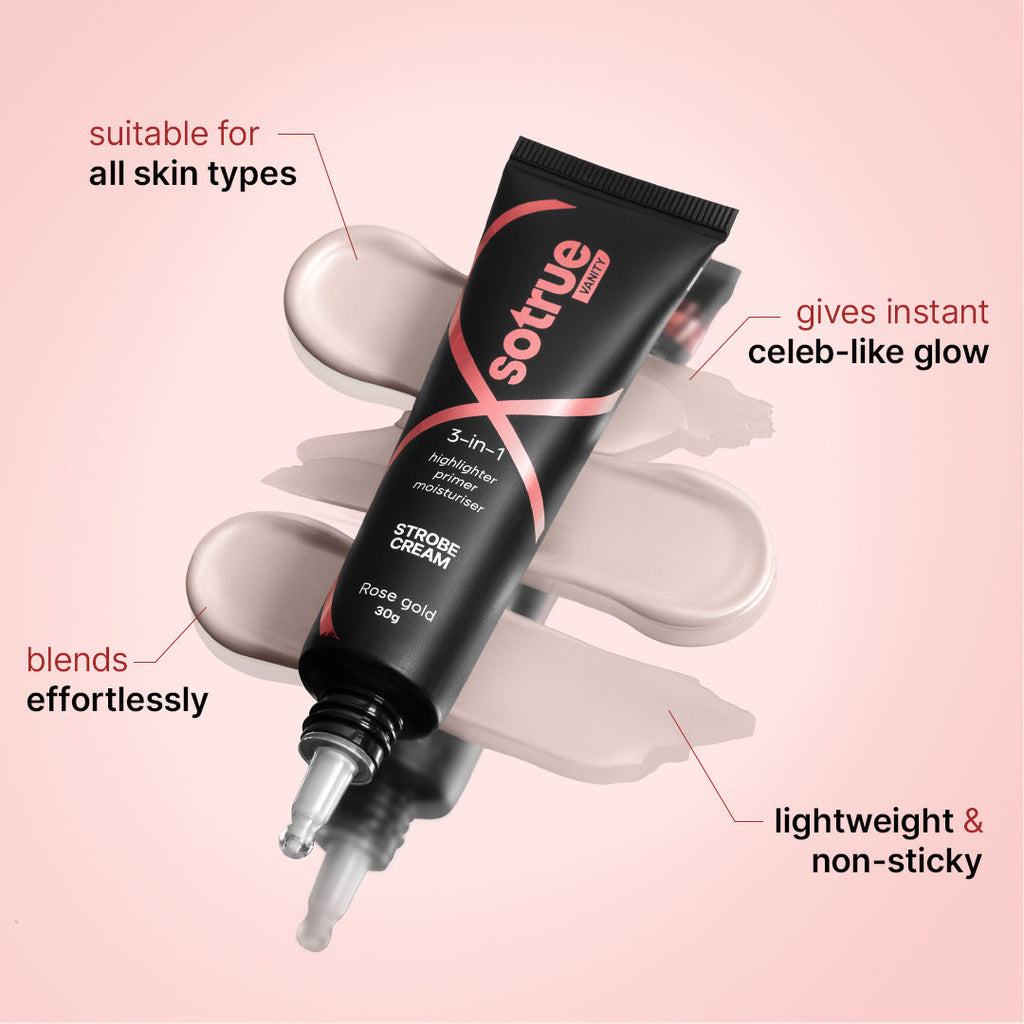 Strobe Cream Primer + Moisturizer + Highlighter - Rose Gold