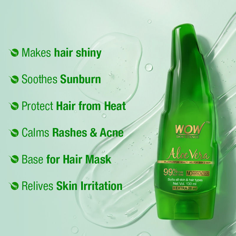 Skin Science 99% Pure Aloe Vera Gel for Face, Skin and Hair for Both Men and Women