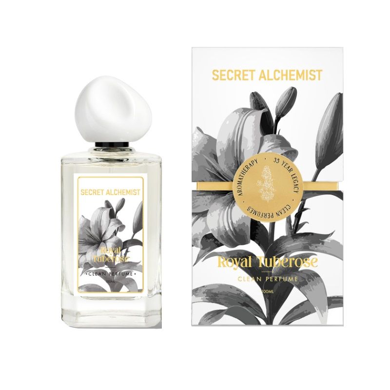Royal Tuberose Clean Perfume for Women with Rose & Sandalwood, Everyday