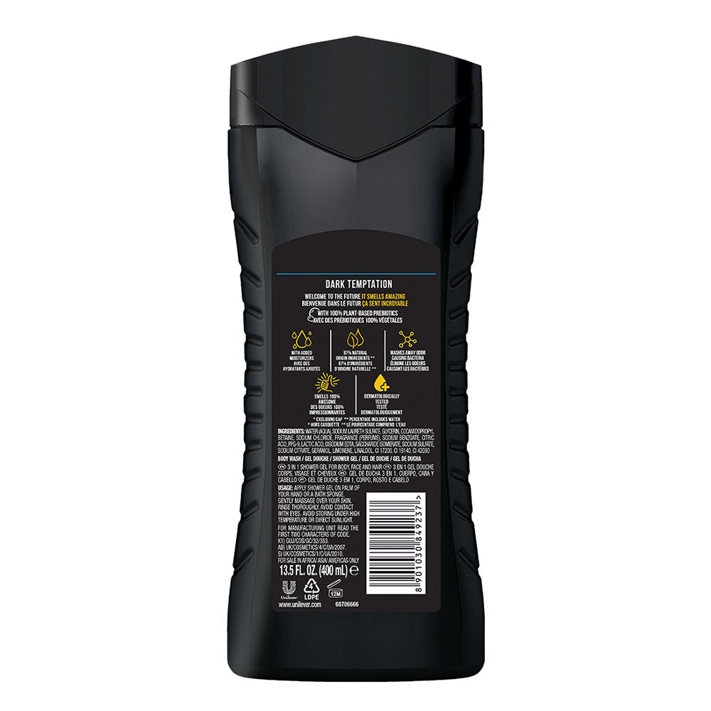 Dark Temptation 3 In 1 Body, Face & Hair Wash For Men