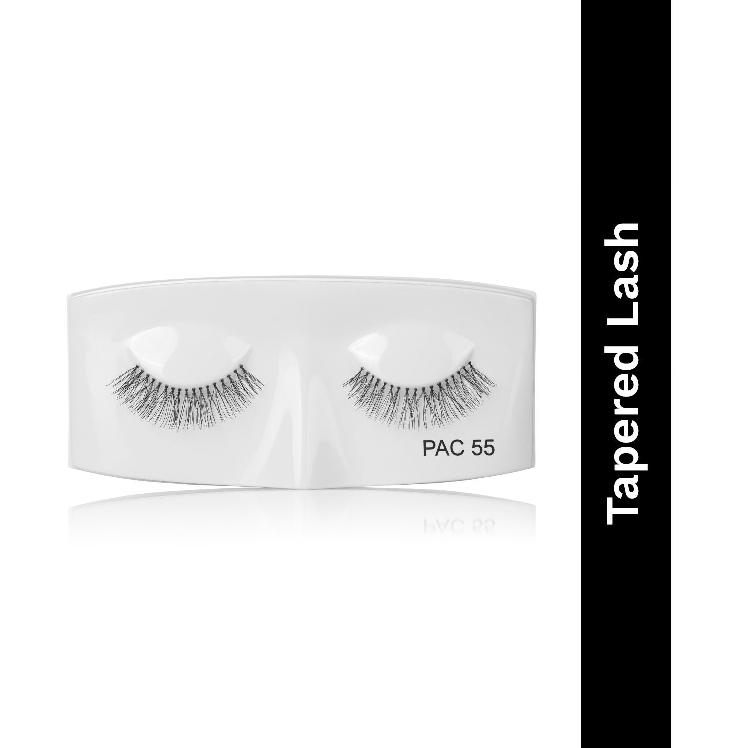 Tapered Lash 55 - Handmade Natural Looking, Reusable up to 12x, Seamlessly Blends with Lashes