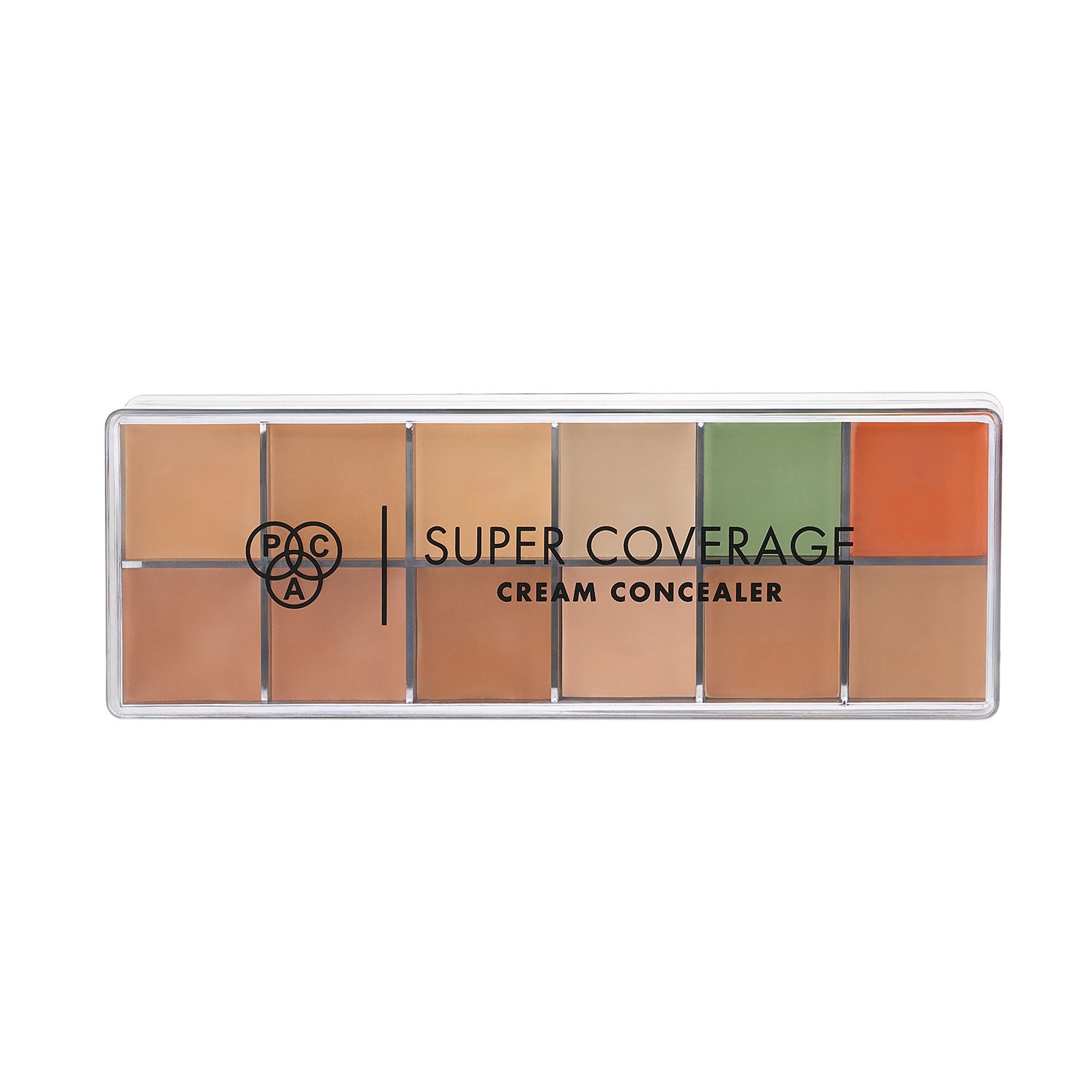 Super Coverage Cream Concealer Palette X12 - Creamy Blendable Formula, Longlasting Full Coverage