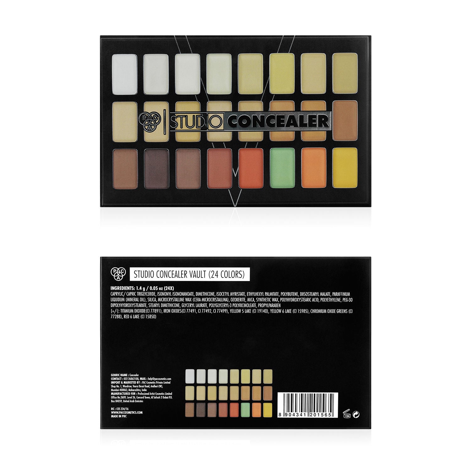 Studio Concealer Vault Palette - All in One MUA Palette, Buildable Coverage for every Skin Tone